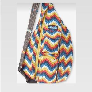 Kavu Rope Bag - Aztec Design, Vintage Style Wear & Tear